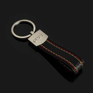 VW GTI Golf Leather Keychain 3D Logo